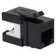 CAT6A RJ45 Keystone Jack for HD Style - Black, Single IC1078GABK CAT6A RJ45 Keystone Jack for HD Style - Black, Single IC1078GABK
